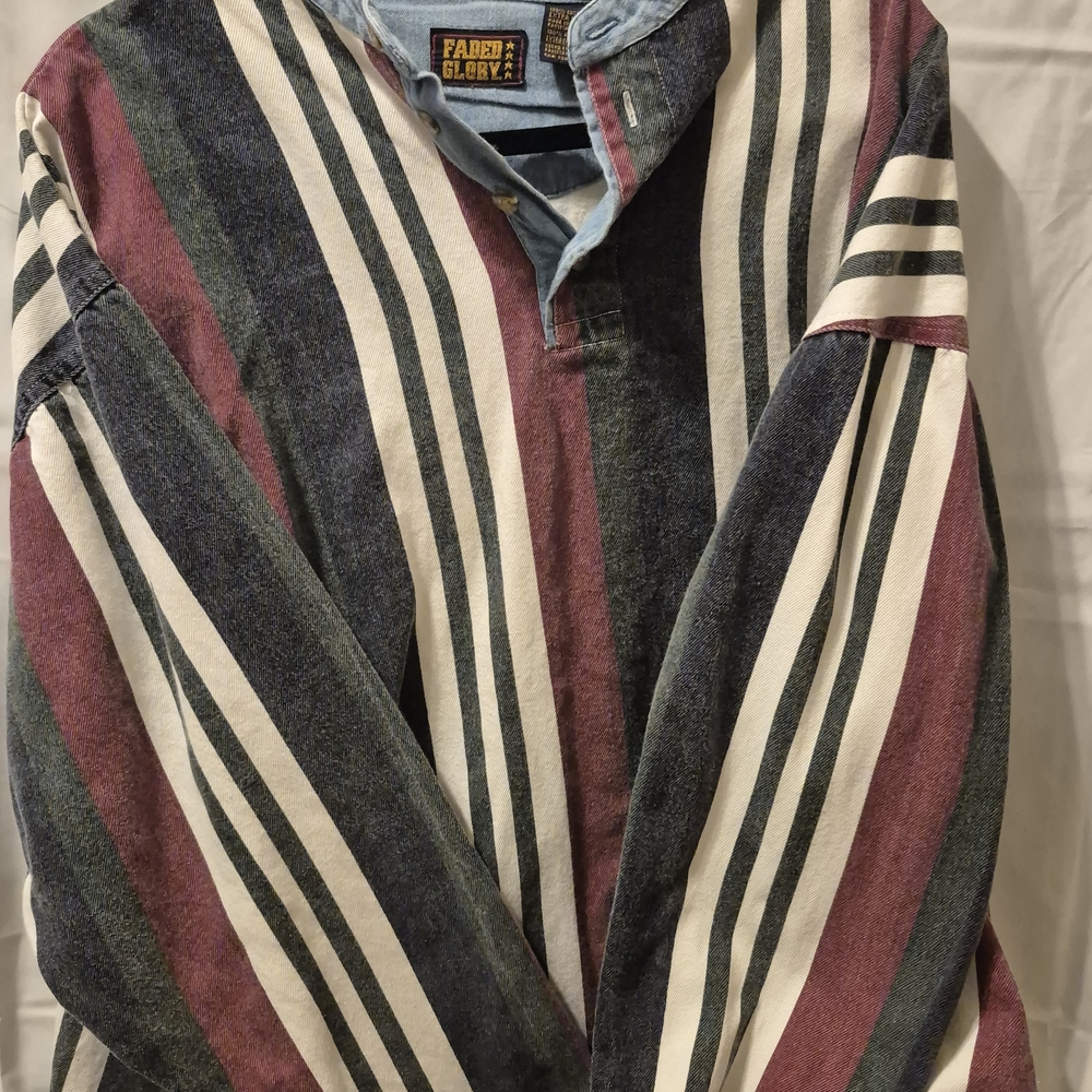 Faded Glory Denim Shirt - VINTAGE